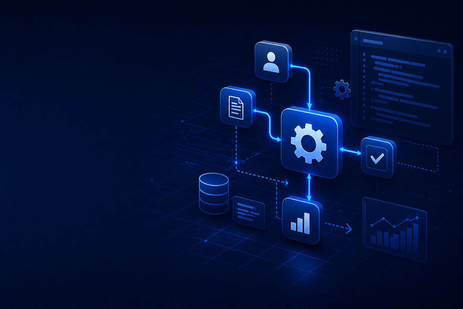 Connected workflow automation system